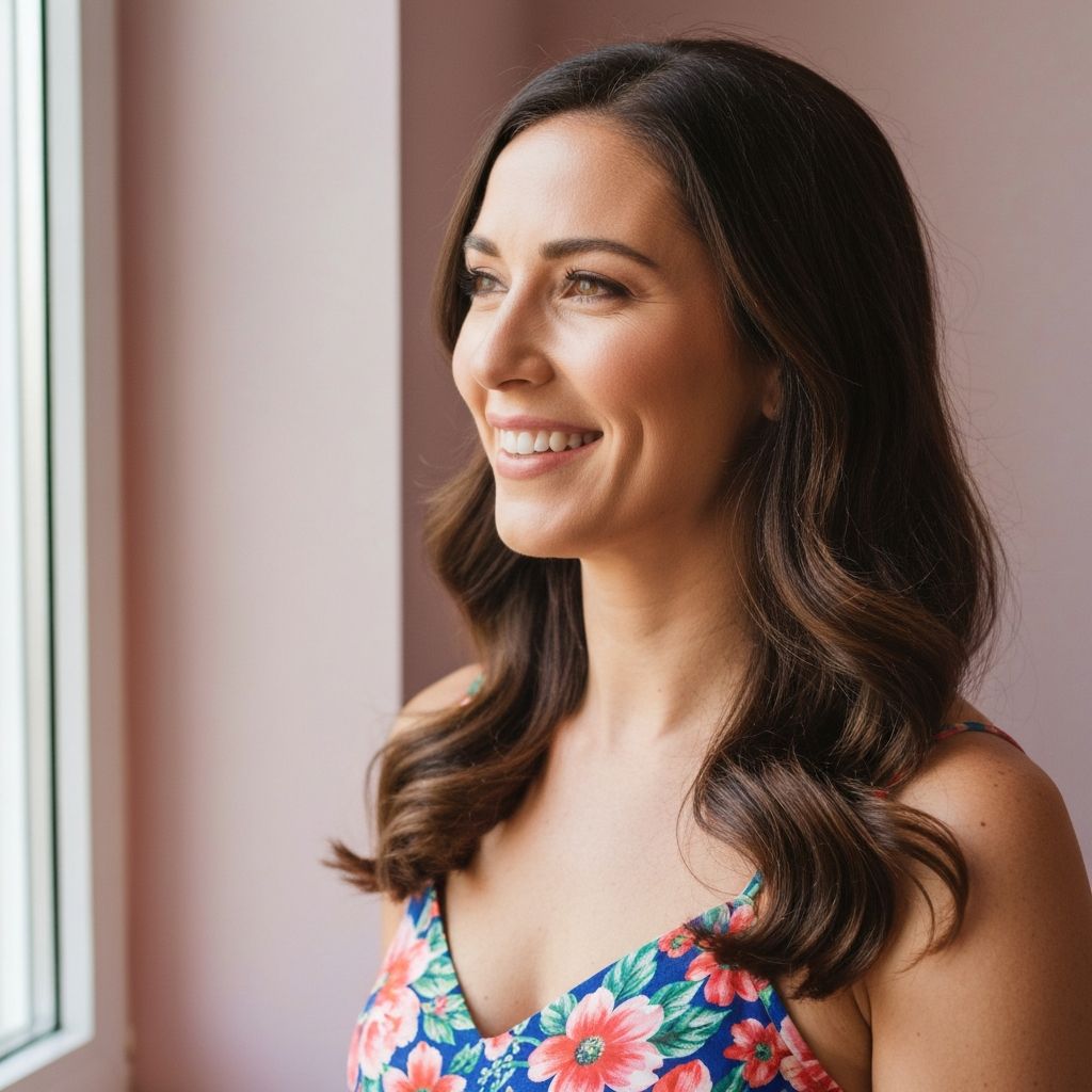 Happy mother portrait